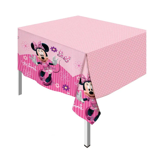 MANTEL PLASTICO RECT MINNIE BOWTIQUE X1