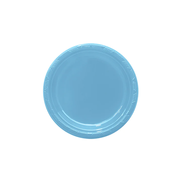 PLATO DELUXE 6" AZUL PASTEL X10
