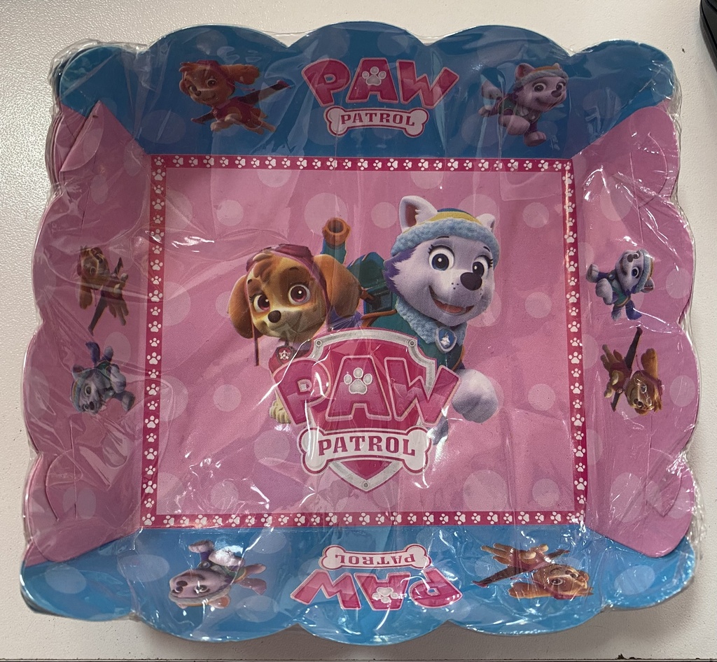 TORTERA PAPEL PAW PATROL NIÑA X 8