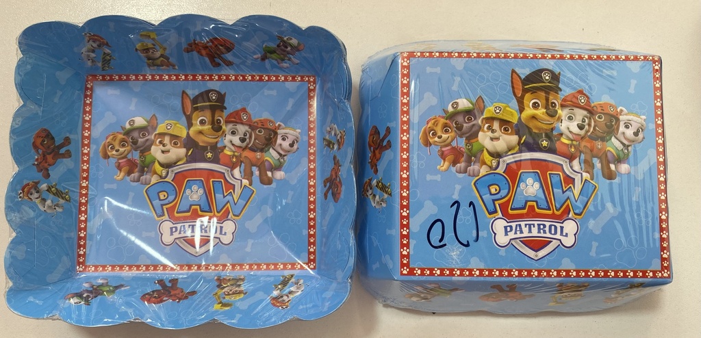 TORTERA PAPEL PAW PATROL NIÑO X 8